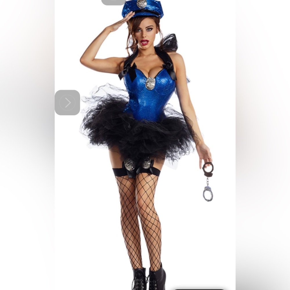 Halloween Flirty woman cop costume (Medium )